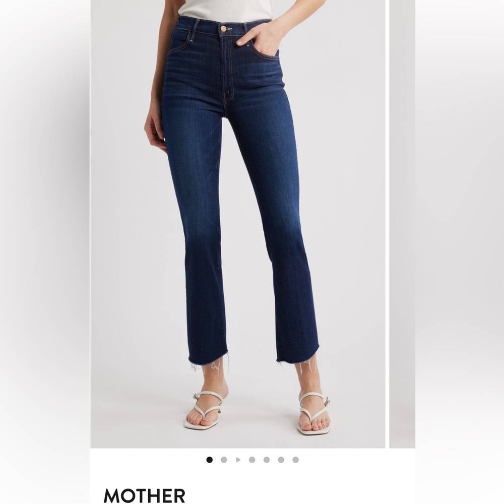 MOTHER “The Hustler Ankle Fray” Jeans